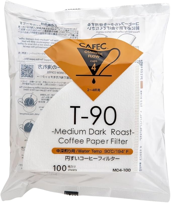 Filtro de Papel Cafec T-90 Medium Dark Roast