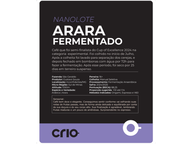 Arara Fermentado - Nanolote